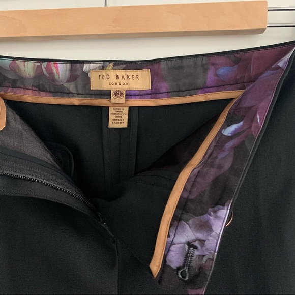 NWOT Ted Baker London Black Pants Size 3 (size 8 US) - Picture 3 of 6